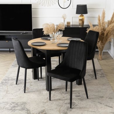 Обеденный стул Mebel Elit BARI Welur Черный ME.BARI/CZ/V/K фото - 5