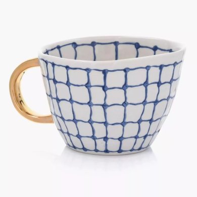 Чашка Duka SIREN 300 мл | Белый / Синий / Золотой 1219820 фото - 2