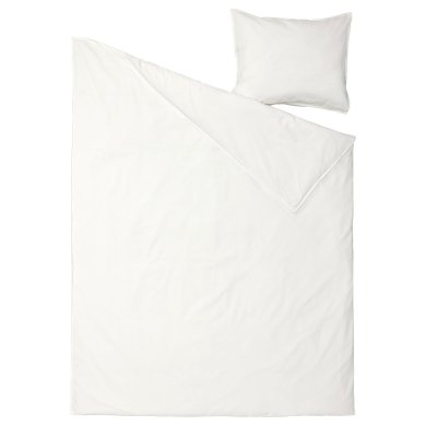 IKEA Комплект постельного белья ANGSLILJA 150x200 см Белый (ИКЕА АНГЛИЙСКИЙ) 60608910 фото - 4