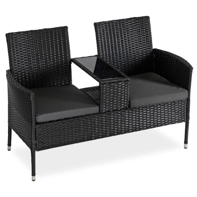 Садовий диван Mebel Elit KENT Чорний ME.KENT/CZ/RAT/OGR/ZES фото - 2