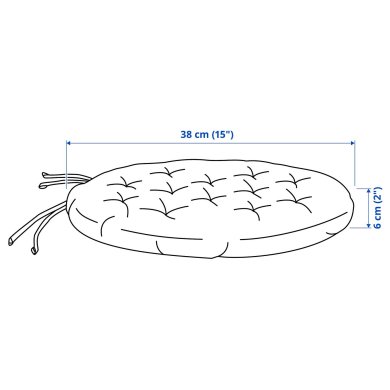 IKEA Подушка на сиденье VIPPART Бежевый (ИКЕА VIPPART) 00612161 фото - 5
