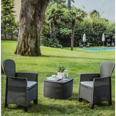 Комплект садових меблів Corciano TREE 2 Антрацит 8009271091047 фото - 3