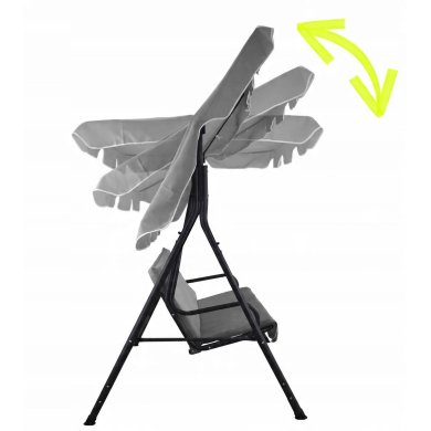 Садова гойдалка Garden Line 170x118x153 см Коричневий KRE7626 фото - 6