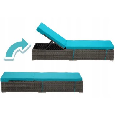 Шезлонг Garden Line ABI3548 Синий ABI3548 фото - 2