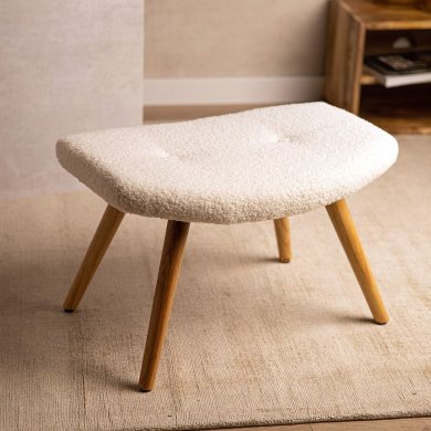 Підставка для ніг Homla MOSS TEDDY BOUCLE Білий 213793 фото - 4