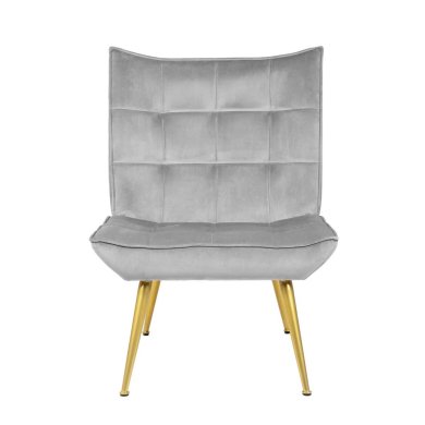 Кресло мягкое с подставкой Homla VINNIS Welur Серый 216133 фото - 3