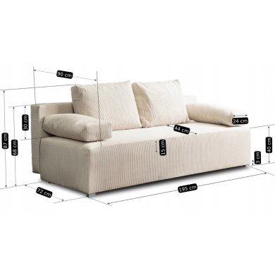 Раскладной диван Mebel Elit MARKO Бежевый MGK.MARKO/LINCOLN03/SZTR/SOFBB фото - 12