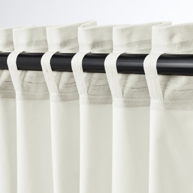 IKEA Шторы SANELA 140х300 см 2 шт Кремовый (ИКЕА САНЕЛА) 20589876 фото - 5