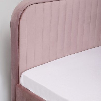 Ліжко Homla KARALIUS Welur 160x200 см Рожевий 207729 фото - 5