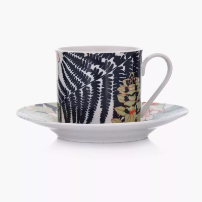 Чашка с блюдцем Duka IDUNN | Белый / Принт