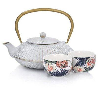 Чайный набор Duka Mariko IDUNN 1000 мл | Белый / Цветной