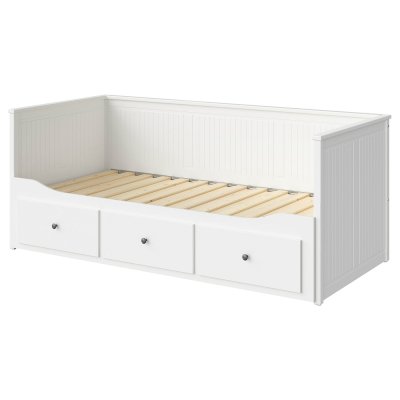 IKEA Розсувна кушетка HEMNES 80/160х200 см Білий (ИКЕА ХЕМНЭС)