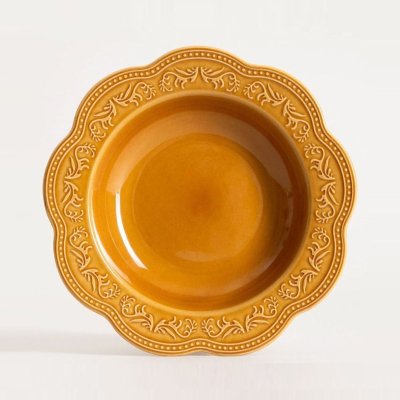 Глибока тарілка Homla SALTIS 22 см Бурштиновий