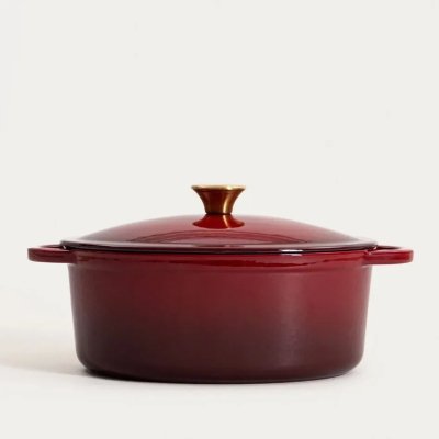 Каструля з кришкою Homla ANDREAS 4,5 л Бордовий