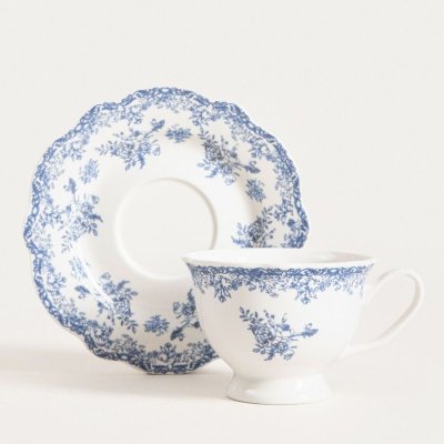 Чашка з блюдцем Homla LOURRY 200 мл Синій