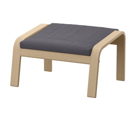 IKEA Подставка для ног POANG Темно-серый (ИКЕА ПОАНГ)