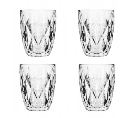 Набор стаканов Homla LUNNA 280 мл 4 шт Прозрачный