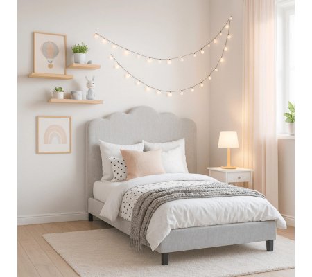 Кровать Mebel Elit CRATER 120x200 см Серый