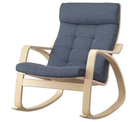 IKEA Крісло-качалка POANG Синій (ИКЕА ПОАНГ)