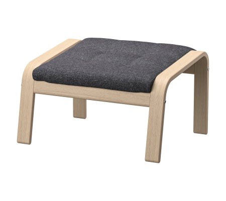 IKEA Підставка для ніг POANG Темно-сірий (ИКЕА ПОАНГ)