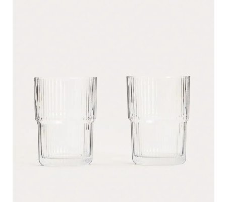 Набор стаканов Homla LYNNASO 430 мл 2 шт Прозрачный