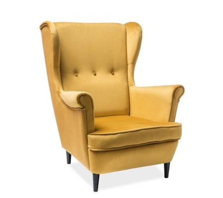 Кресло мягкое Signal Lord Welur Карри, фото Кресло мягкое Signal Lord Welur Карри