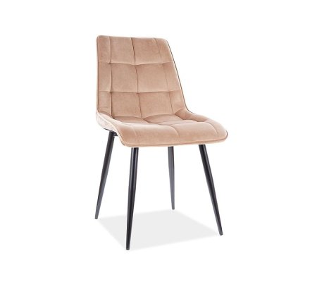 Обеденный стул Signal Chic Velvet Бежевый