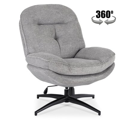 Кресло мягкое поворотное Mebel Elit MESA Серый