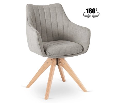 Обеденный стул поворотный Mebel Elit LEMON Серый