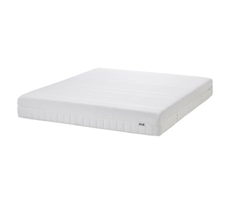 IKEA Гибридный матрас средней жесткости ANNELAND 160х200 см Белый (ИКЕА АННЕЛАНД)