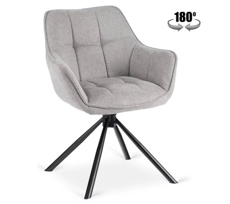 Обеденный стул поворотный Mebel Elit PEONY 2 Серый