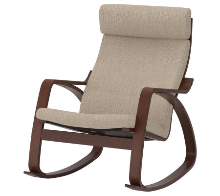 IKEA Кресло-качалка POANG Бежевый (ИКЕА ПОАНГ)