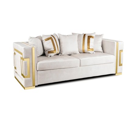 Диван Mebel Elit PALLAZO 3S Welur Кремовый