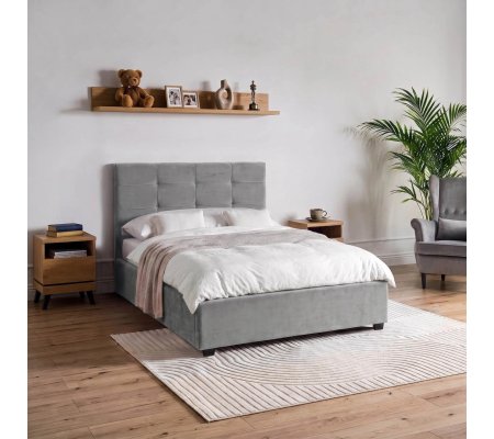 Кровать Mebel Elit TINGA Welur 120x200 см Темно-серый