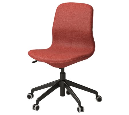 IKEA Офисное кресло LANGFJALL Красный (ИКЕА ЛАНГФЬЯЛЛЬ)