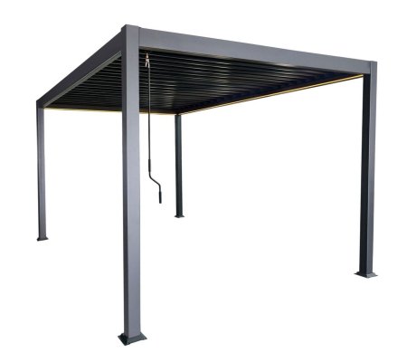 Пергола з LED підсвіткою Garden Line 4x3 м Антрацит