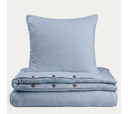 Комплект постільної білизни Homla MUSSO 200x220 см Блакитний