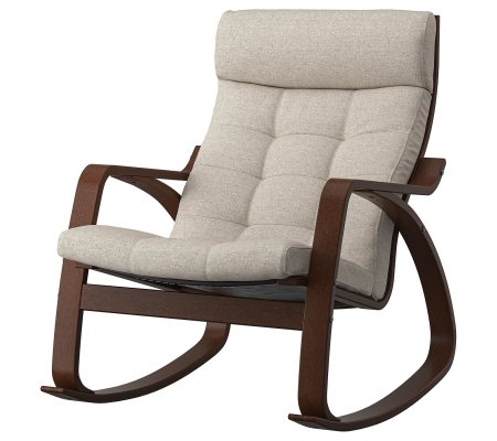IKEA Кресло-качалка POANG Бежевый (ИКЕА ПОАНГ)