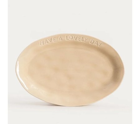 Блюдо Homla ISERNIA 30x20 см Бежевий