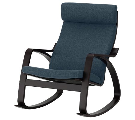 IKEA Крісло-качалка POANG Темно-синій (ИКЕА ПОАНГ)
