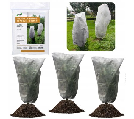 Набор защитных чехлов для растений Garden Line 100x160 см 3 шт Белый, фото Набор защитных чехлов для растений Garden Line 100x160 см 3 шт Белый