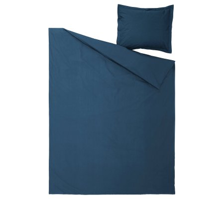 IKEA Комплект постельного белья HAMPFLOCKEL 150x200 см Темно-синий (ИКЕА ХЭМПФЛОКЕЛЬ)