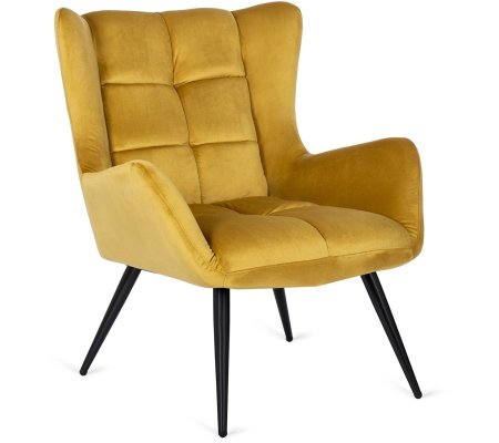 Кресло мягкое Mebel Elit VINCENT Горчичный, фото Кресло мягкое Mebel Elit VINCENT Горчичный