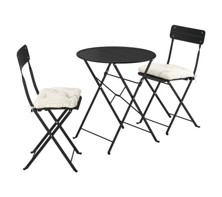 IKEA Комплект складаних садових меблів SUNDSO Антрацит (ИКЕА СУНДСО)