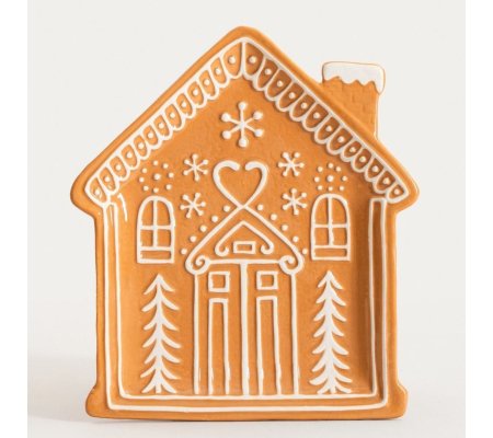 Сервірувальне блюдо Homla LOKKA 23x21,5 см Коричневий