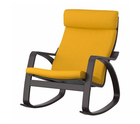 IKEA Кресло-качалка POANG Желтый (ИКЕА ПОАНГ)