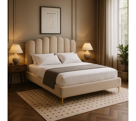 Ліжко Mebel Elit GEMINI 160x200 см Бежевий