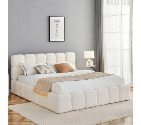 Кровать Mebel Elit MURACJA Boucle 160x200 см Кремовый