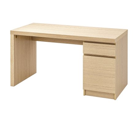 IKEA Письменный стол MALM Дуб (ИКЕА МАЛЬМ)