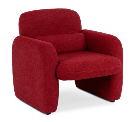 Кресло мягкое Mebel Elit TOGO Boucle Бордовый